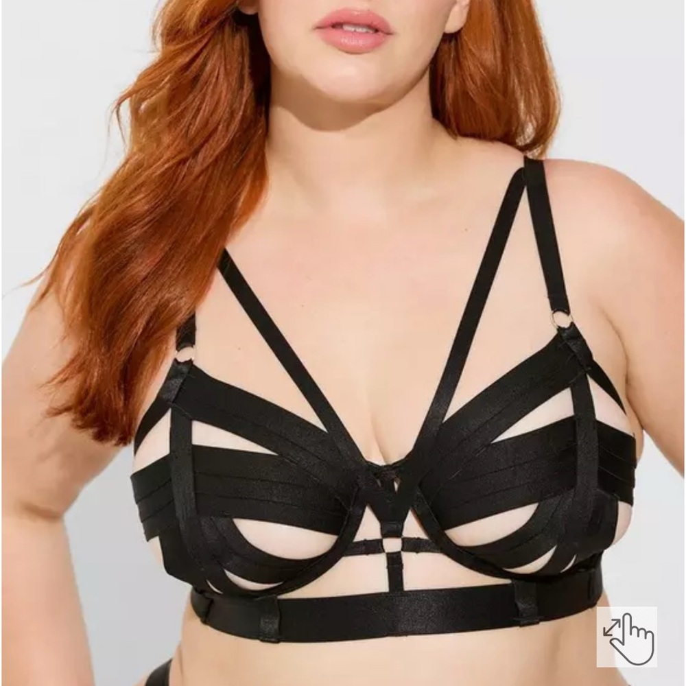 Strappy Black Bra